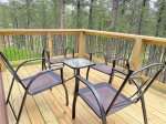 Outdoor deck off of dining area